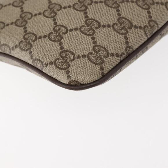 GUCCI GG Supreme Web Sherry Line Bag PVC Beige Gold Red 904 02 047 Auth BA6221 - Picture 16 of 16